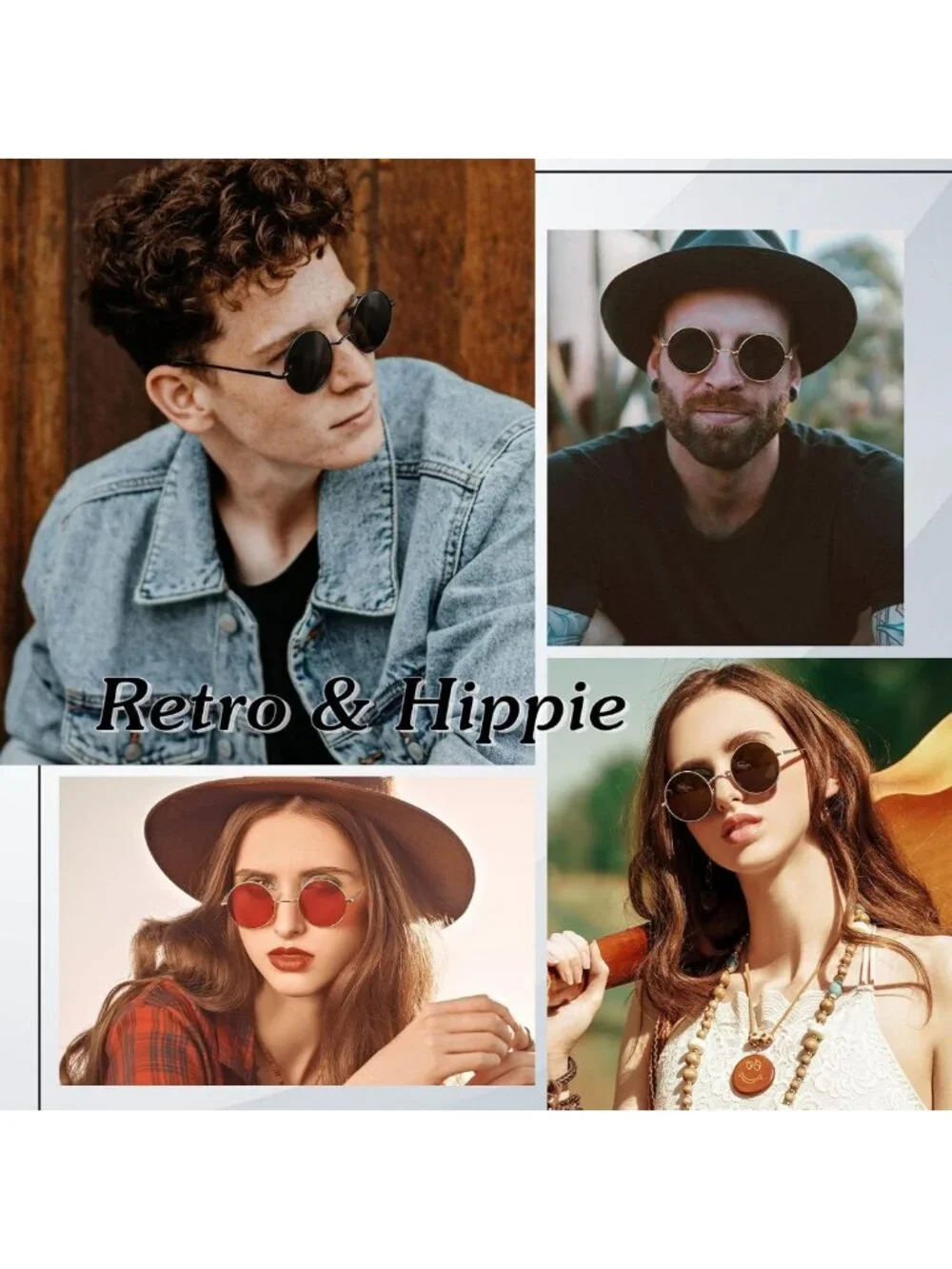 Retro Round Polarized Sunglasses for Men & Women | Lightweight UV400 Protection